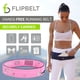 thumbnail image 2 of Cinturón FlipBelt para correr con cremallera, talla XL, rosa, 2 of 6