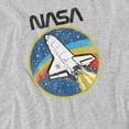 thumbnail image 3 of Nasa Shuttle Women's Boxy Cropped T-Shirt Casual Graphic Tee, 3 of 6