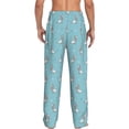 thumbnail image 3 of Xecao Cute Poodle Dog Men's Straight Lounge Pajama Pants: The Ultimate in Comfortable Sleepwear, 3 of 9