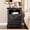 Black, variant on KeyWhat Nightstand with Charging Station, Rustic Wooden Bedside Table with 2 Drawers & Open Storage Shelf, End Table for Bedroom, Living Room, Light Tree Knot