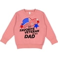 thumbnail image 2 of Inktastic My Favorite Veteran is My Dad Toddler Sweatshirt, 2 of 4