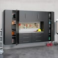 thumbnail image 5 of Prepac Transitional Wood Composite Wall Mount Garage Cabinet, Black, 5 of 5