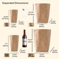 thumbnail image 2 of Muka 4 Pack Washable Kraft Paper Bag in 4 Sizes, Sustainable Durable Bag Multifunctional Home Decor, 2 of 7