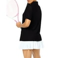 thumbnail image 5 of WomensShirts Short Sleeve Zipper Athletic Golf Shirts Moisture Wicking Sport Tops, 5 of 7
