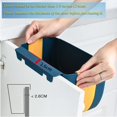 thumbnail image 3 of Mini bote de basura plegable para colgar en la puerta del gabinete de cocina, pequeño bote de basura plegable debajo del fregadero, bote de basura plegable montado en la pared ER, 3 of 5