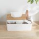 thumbnail image 2 of Multifunctional tissue box rectangular tissue holder dispenser for dining room, kitchen, bedroom dresser and home decoration, 2 of 5