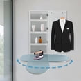 thumbnail image 2 of Miumaeov Wall Mount Ironing Cabinet Built-in Swivel Ironing Board Foldable Wall Hanging Ironing Board with  with Storage Cabinet and Mirrors, 2 of 20