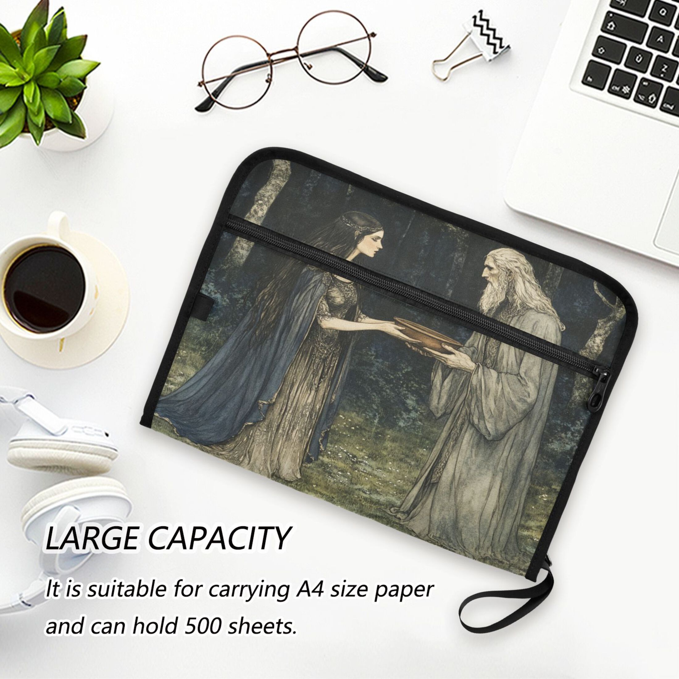 WOBOGO Passing The Basin Expanding File Folder Letter Size Accordion Filing Organizer 13 Pocket Separate Organ Pocket