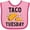 Pink and Fuchsia, variant on Inktastic Taco Tuesday Boys or Girls Baby Bib