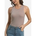 thumbnail image 2 of Women Tank Tops Summer Sleeveless Basic Cami Top Shirt Slim Racerback Blouses, 2 of 7