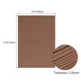 thumbnail image 2 of Uxcell Cardstock Scrapbook Paper 10.2" x 14.5", 74 Lb/200 Gsm, Brown 10 Pack, 2 of 7