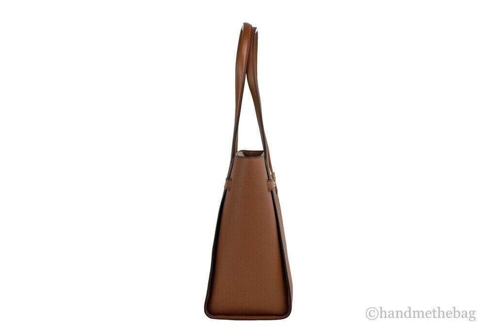 Michael Kors Carmen Large Luggage Saffiano Leather North South Tote Handbag