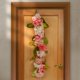 thumbnail image 2 of Guirnalda Navideña de 48 pulgadas Decorada con Rosa rosa y Flores de Hortensias Blancas National Tree Company RAS-HYX0643-1, 2 of 2