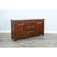 thumbnail image 5 of Sunny Designs Tuscany 66" Farmhouse Wood Buffet in Medium Brown, 5 of 5