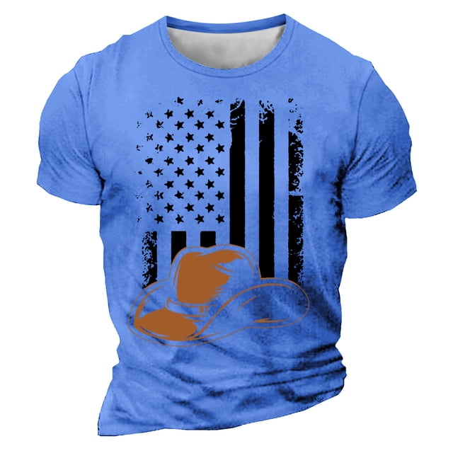 Camisetas de Manga Larga para Hombres Imprimir Casual Cuello Redondo Camiseta de Manga Corta, Camisetas de Manga Larga para Hombres Algodón