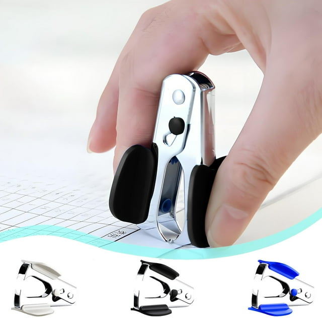 SSZMDLB under $5 3Pcs Staple Remover, Stapler Remover, Office Staple Picker, Compact Nail Removal Tool, One Pinch Mechanism for Easy Use, Portable for Desk and Travel, Durable Alloy Construction