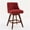 WINE RED, variant on 26"H Counter Height Swivel Barstools, Upholstered Bar Stools Set of 2, Blue