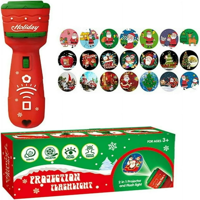 Lampe de Projection de Noël, 24 Image Différentes Jouets de Projection