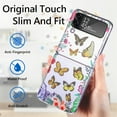 thumbnail image 4 of Dteck Case for Samsung Galaxy Z Flip4,Shockproof Butterfly Patterned Case Slim Ligweight Hard Back Cover for Galaxy Z Flip4 5G,Yellow, 4 of 5