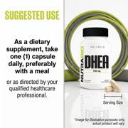 NutraBio DHEA Supplement- for Men and Women- DHEA (100 mg) 60 Capsules