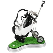 Golf Pens with Bag Holder,Novelty Gifts 3 Pieces Aluminum Pen Office Desk Pencil Holder