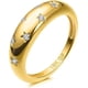 thumbnail image 1 of Anillos gruesos chapados en oro para mujer - Anillos apilables rellenos de oro de 14 quilates con circonita cúbica de moda, 1 of 5