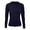 Navy, variant on Fgnfyis Womens Long Sleeve Tops Stretch Crewneck Ribbed T Shirt Fitted Casual Basic T Shirts for Women Blue M