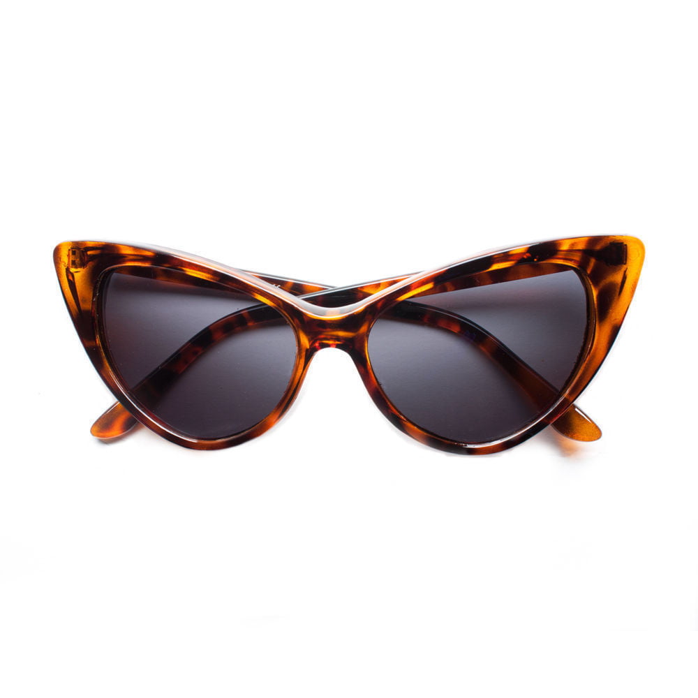 Polarized Cat Eye Sunglasses Womens Retro Vintage Classic 60s Fashion 