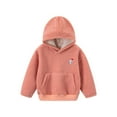 thumbnail image 3 of fatyb Kids Fuzzy Fleece Hoodies Sherpa Pullover for Boys Girls Sweatshirts Hooded Outerwear with Pockets, 3 of 7