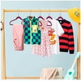 thumbnail image 3 of Quality Children's Plastic Non Velvet Non-Flocked Thin Compact Hangers Swivel Hook for Shirts Blouse Coats (Raspberry, 240), 3 of 8