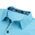 thumbnail image 4 of Thrilos Polo Shirts for Men Short Sleeve Dry Fit Shirts Printed Collar Casual Golf Polo Shirts, 4 of 8