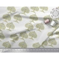 thumbnail image 2 of Soimoi Polyester Crepe Fabric Tree Block Print Sewing Fabric Yard 52 Inch Wide, 2 of 3