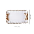 thumbnail image 3 of YHAICO Tray Tray for Coffee Table Tray for Walker Dessert Tray Storage Tray Bow Tray Resin Household Sundries Tray Ornaments Japanese Plates Jewelry Plates, 3 of 6