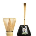 thumbnail image 6 of 3x Traditional Matcha Ceremony Set with Tea Spoon,Handmade Bamboo Matcha Whisk and Bowl for Matcha Ceremony,Beginner Best Gift Black Flower, 6 of 7