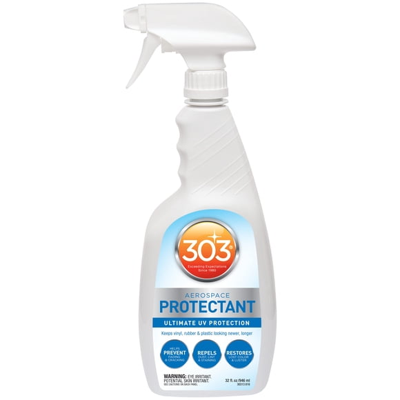 303 Protecteur Aérospatial - Offre une Protection UV Supérieure, Aide à Prévenir la Décoloration et les Fissures, Repousse la Poussière, les Peluches et les Taches, Restaure Lo