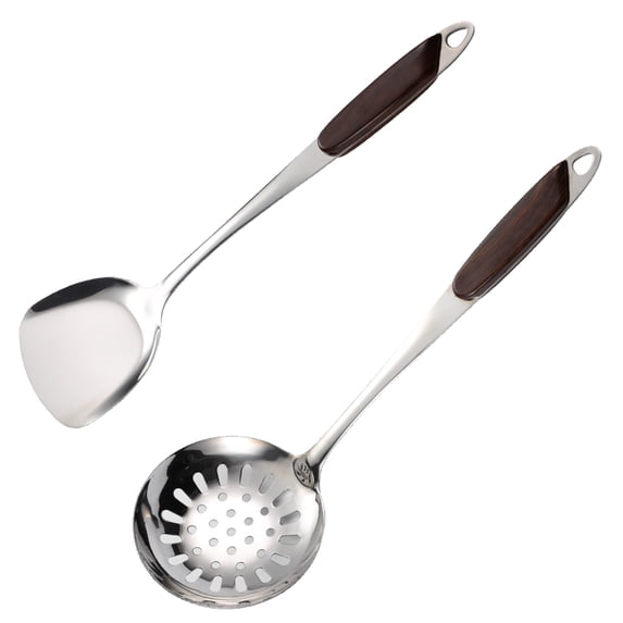 Kitchen Supplies Stainless Steel Cooking Shovel Insulation Twill Soup Spoon Rice Spoon Placement