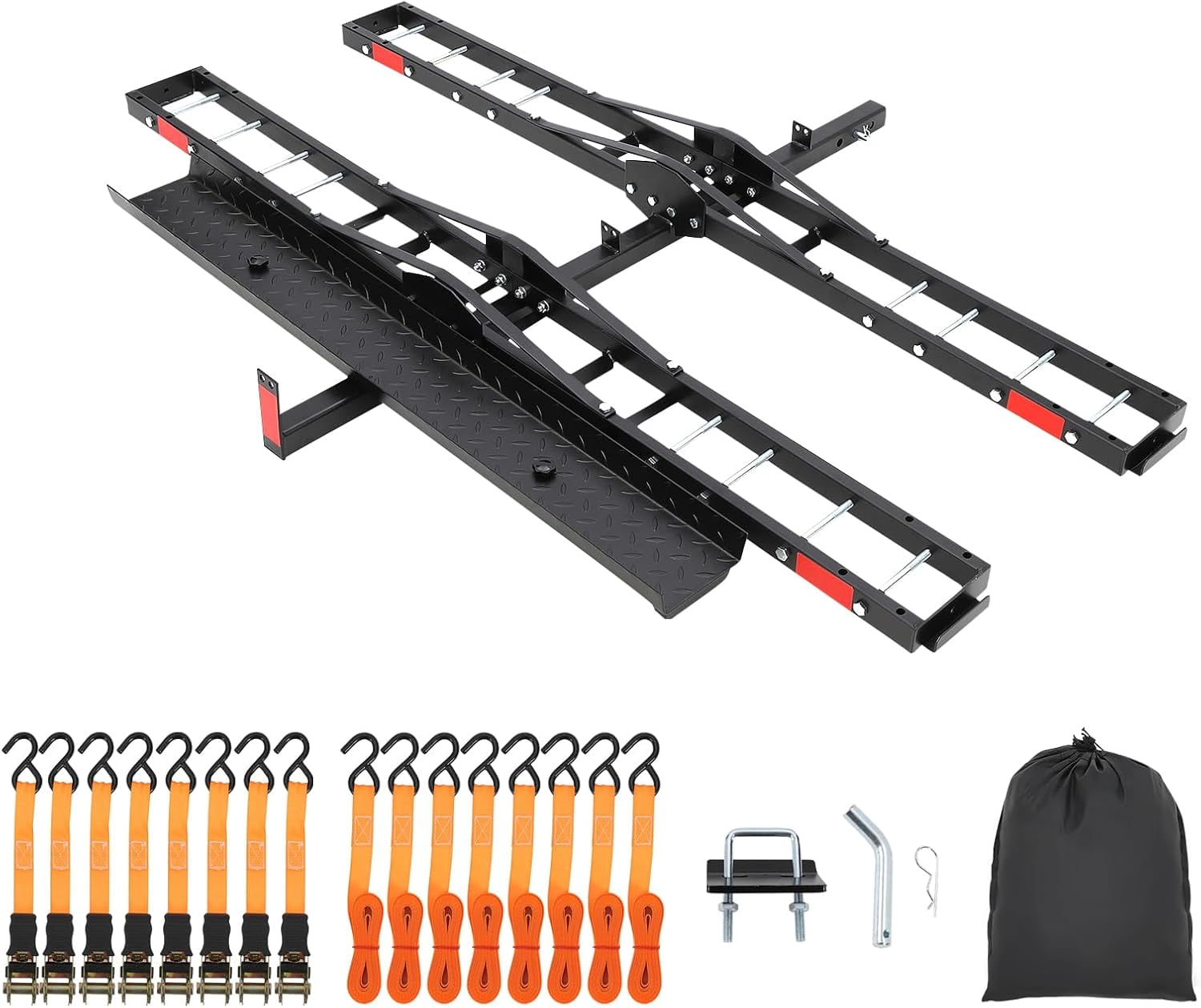 Detail K2 TMC201 Hitch-Mounted Motorcycle Carrier DK2 400 lb. Capacity Hitch Mounted Motorcycle Carrier with