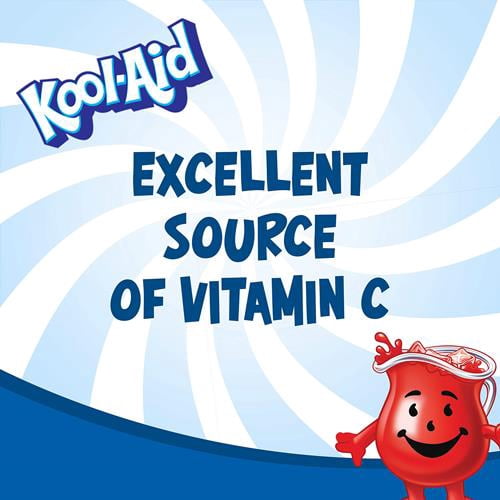 Kool-Aid Caffeine Free Blue Raspberry Lemonade Sweetened Powdered Drink Mix 1 Count 20 Oz Canister - Pack of 2