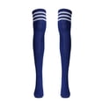 thumbnail image 2 of WMNTST Women's Socks Knee-High Striped Football Socks Breathable Stretchy Minimalist Athletic Leisure Hosiery, 2 of 4