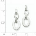 thumbnail image 3 of Sterling Silver Oval Dangle Earrings, 3 of 3