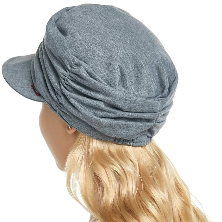 Viscose Newsboy Cap Chemo Headwear Summer Hat Awefeel Chemotherapy Must Haves Gifts for Women Beige at  main image 2