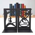 thumbnail image 3 of 2pcs Metal Bookend Desktop Bookshelf Storage Book Documents Divider Can Hold Large and Heavy Books, Suitable for Home, School, Office, 3 of 7