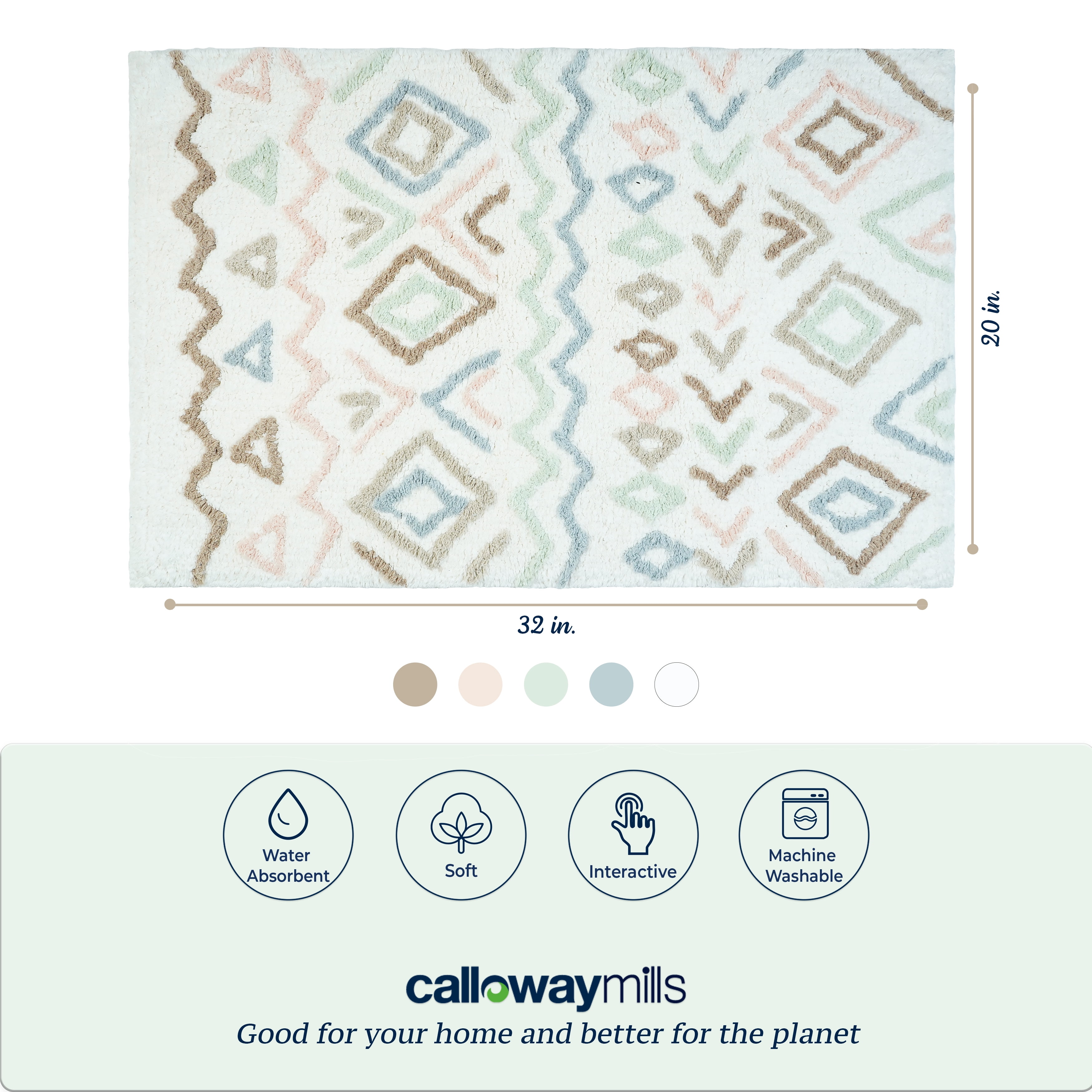 Calloway Mills 114142032 Boho 20" x 32"
