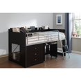 Talia Storage Loft Bed with a Desk, Multiple Colors