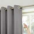 thumbnail image 2 of Sun Zero Conrad Extra-Wide Blackout Sliding Patio Door Curtain Panel, 100"X84", Gray, 2 of 5