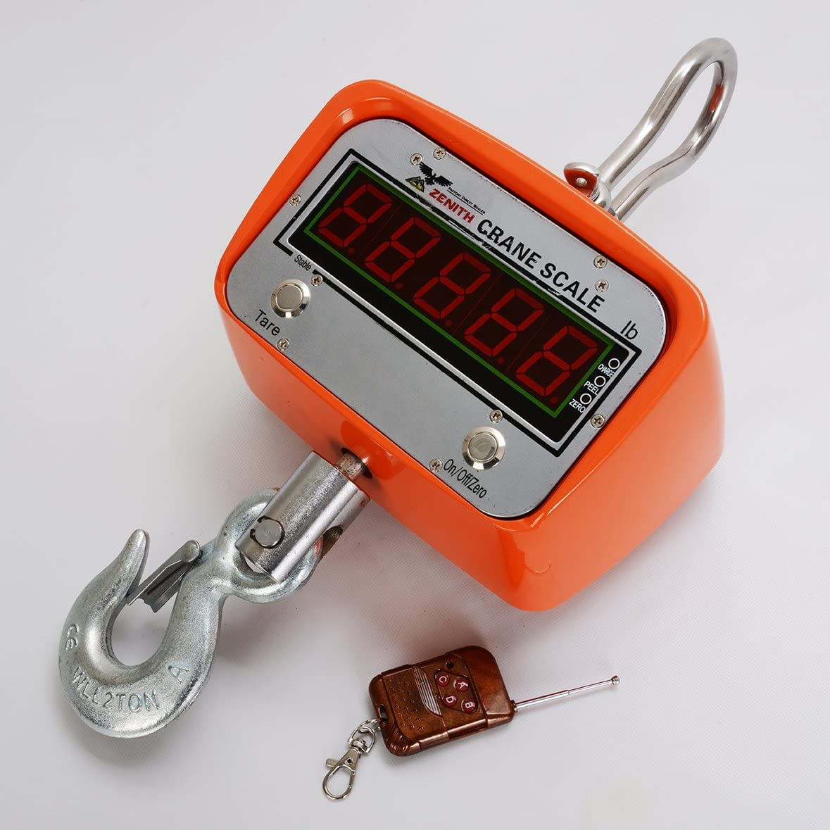 Optima Scales OP-925A-6000 Heavy-Duty Crane Scale - 6000 lbs x 2 lb. LED Display
