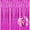 Hot Pink, variant on GoXteam 3 Pack 3.3 x 9.8 ft Green Foil Fringe Glitter Curtains Decorations, Tinsel Backdrop for Birthday, Photo Booth Backdrops, Party Decor