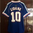 thumbnail image 1 of Camiseta De Fútbol Retro Zidane Henry De Paja Larga 1998 Francia Gao Jiahui unisex, 1 of 2