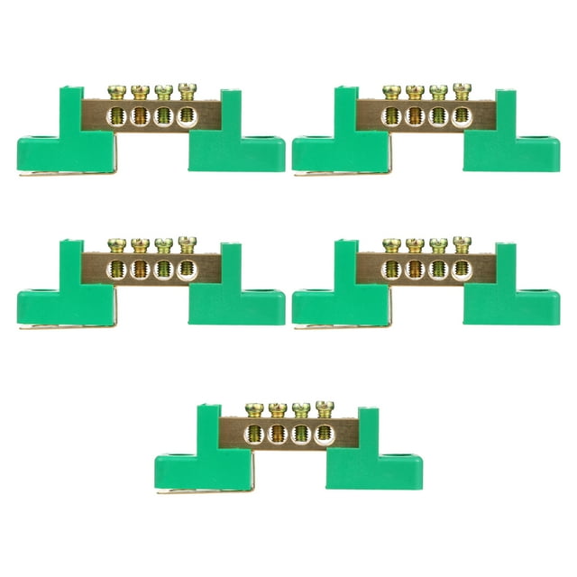 CIMAXIC Copper Terminal Block Connector for Home with High Conductivity and Flame Retardant Shell 5 Pieces,2.76"X0.87"X0.47"