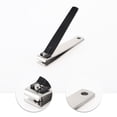 thumbnail image 3 of Unique Bargains 1 Pc Portable Large Flat Nail Clippers Toenail Clippers for Women Men Silver Tone, 3 of 6